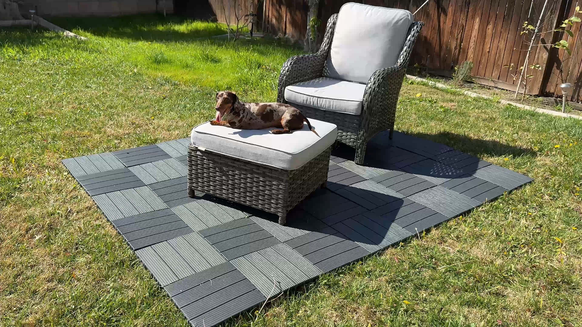 Amazon.com: 9 Pack Plastic Interlocking Deck Tiles, Patio Deck